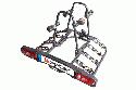 TOWCAR T4 - Capacit 4 bici. Peso 22Kg, carica max Kg. 60. In acciaio. Fissaggio bici con braccio e cinturini. Funzione reclinabile per l'apertura del bagagliaio (solo aperture verso l'alto). Sistema di fissaggio automatico.
Interasse bici: qualsiasi misura fino a 1080 mm.